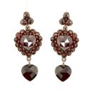 Herzohrringe mit Herzbriollette