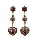 Ohrringe lang mit Herz 2-lagig