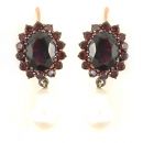 gr.ovale Ohrringe mit gr. Perle