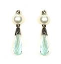 Marcasite Pearl Earrings