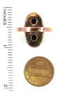 Vintage Victorian oval garnet ring