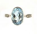 Markasitring echt Blautopas (beh)