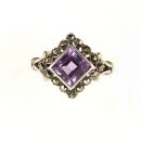 Markasitring echt Amethyst